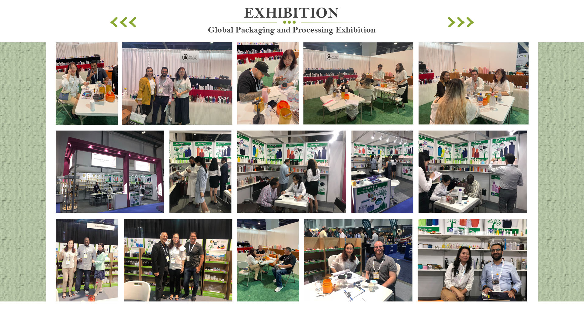Global packaging exhibition and trade show meetings with international buyers
