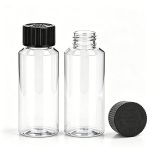 120ml clear PET diffuser refill bottle with 28/410 black CRC cap