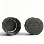 28mm black CRC cap with heat induction foil liner for PET bottles