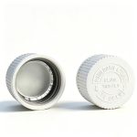 28mm white CRC cap with heat induction foil liner for PET bottles