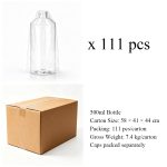 500ml PET diffuser refill bottles packed by full bottle carton