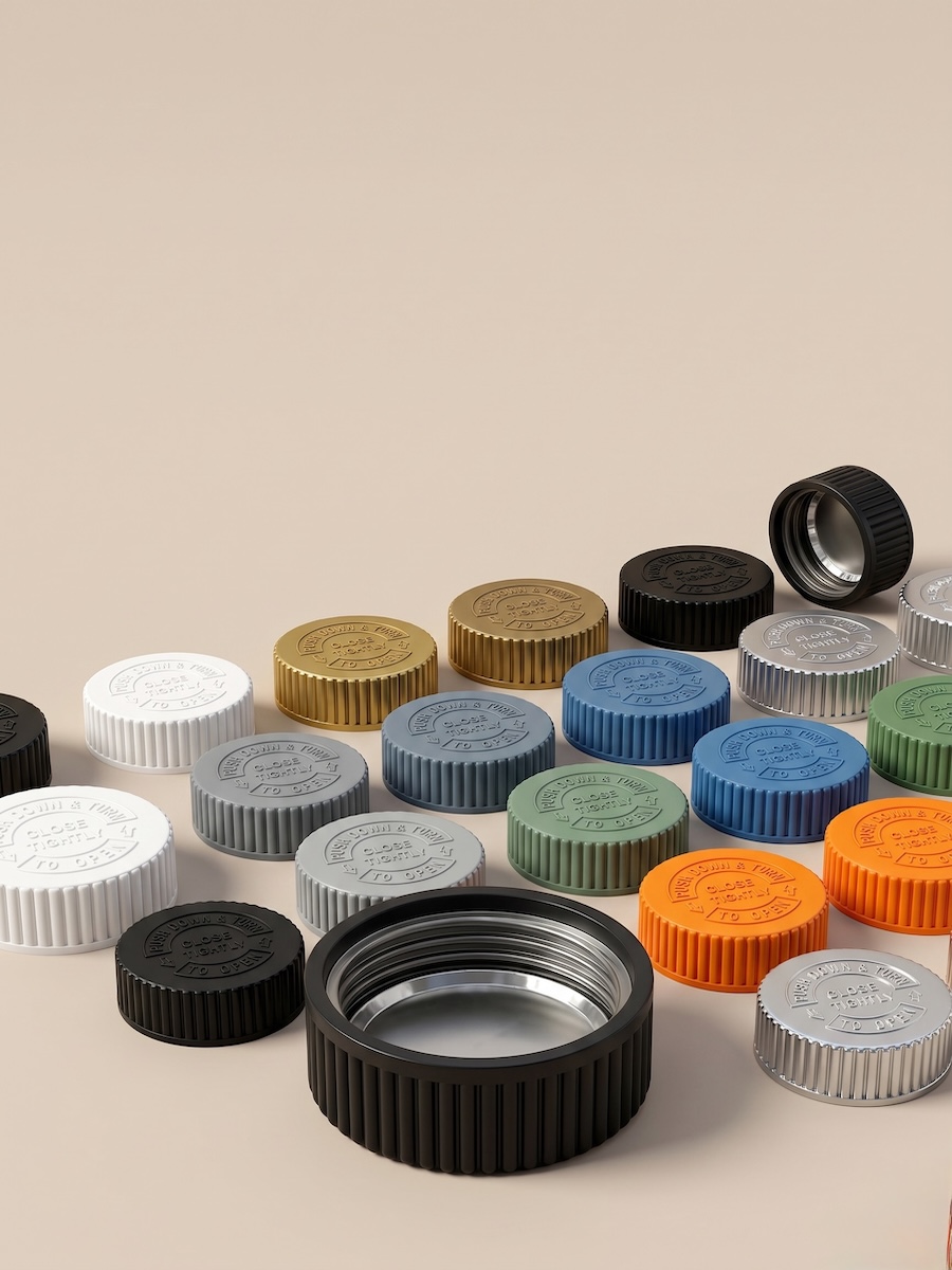Assorted caps and closures for wholesale packaging