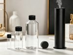 Clear PET diffuser refill bottles in 20ml 120ml and 500ml with black CRC caps for wholesale packaging supply