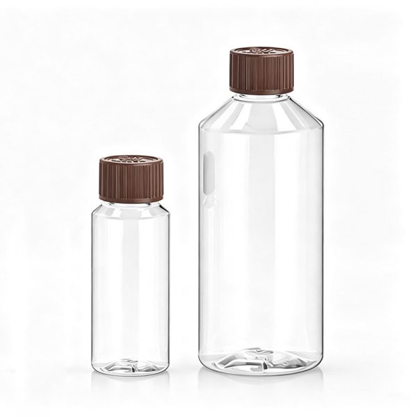 Compatible PET diffuser refill bottles for 28mm dark red CRC cap