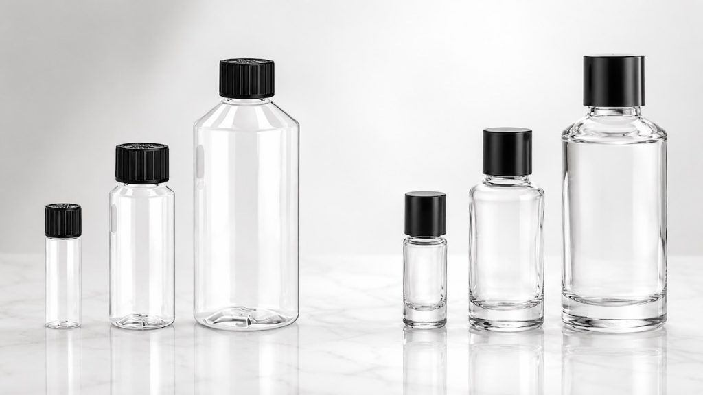 heavy-wall PET vs glass diffuser refill bottles comparison