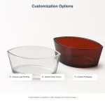 custom logo color and packaging options for glass candle jars